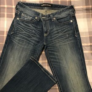 Barely boot Express jeans